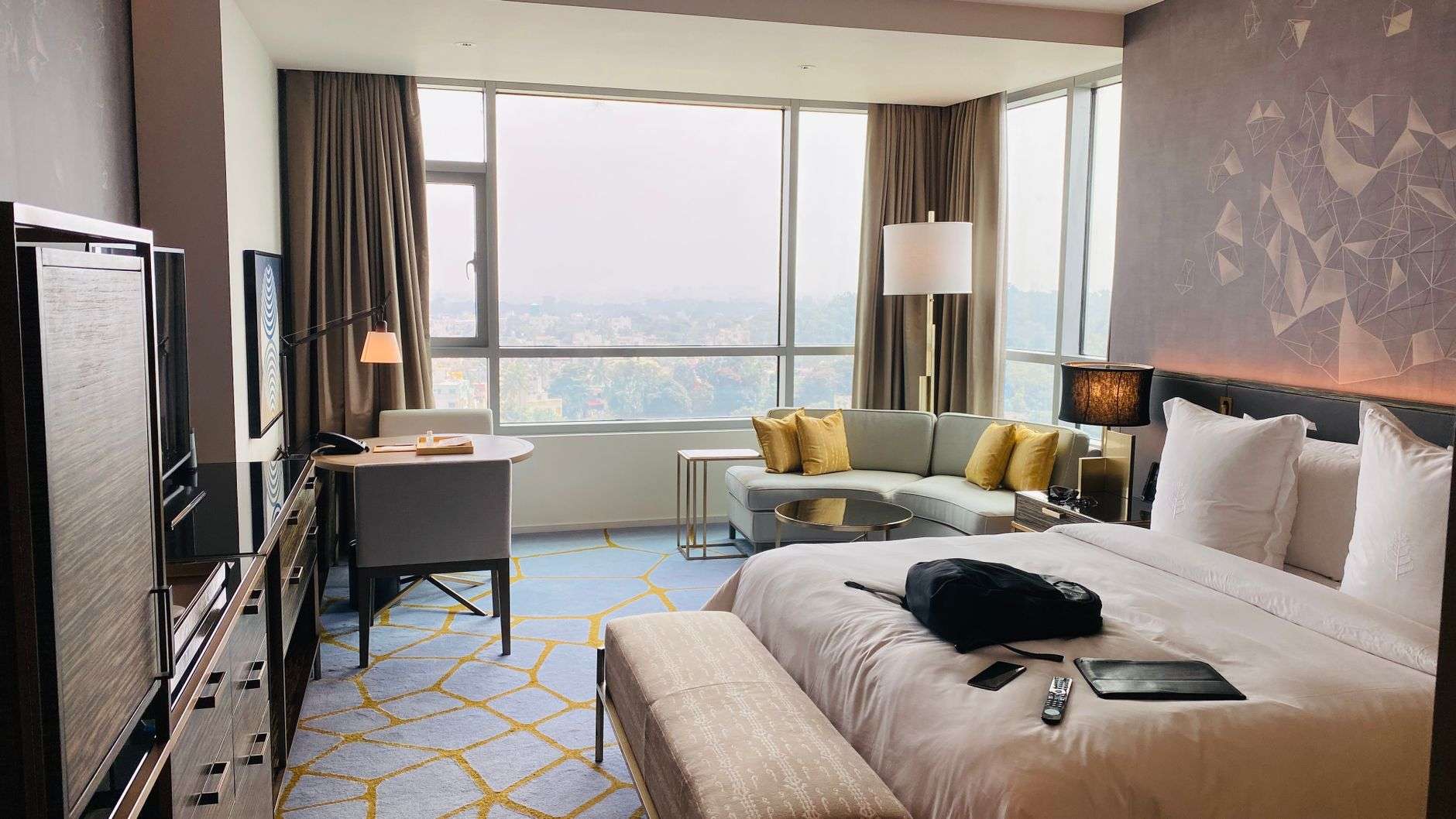 photo of a hotel luxury room interior